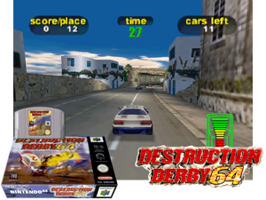 Destruction Derby 64 (Europe) (En,Fr,De) Cover